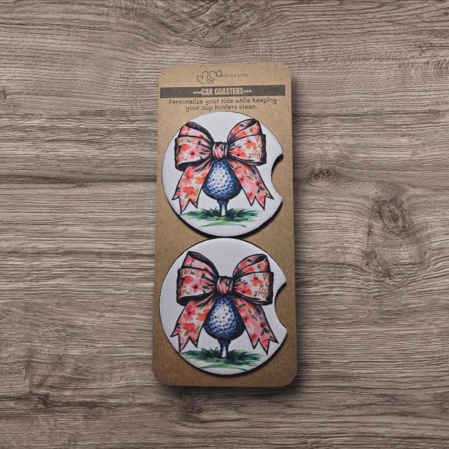 Car Coasters - Coquette Golf