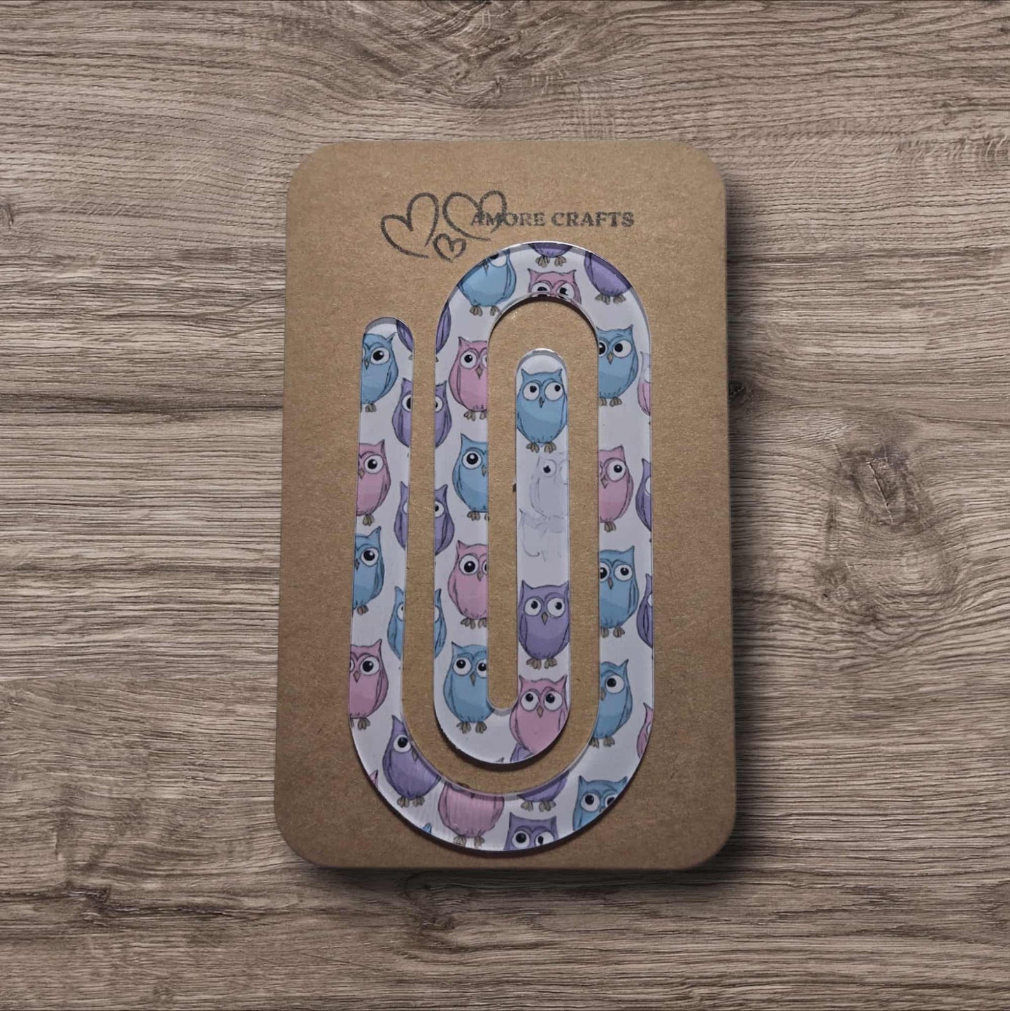 Quirky Paperclip - Whimsical Pastel Owls