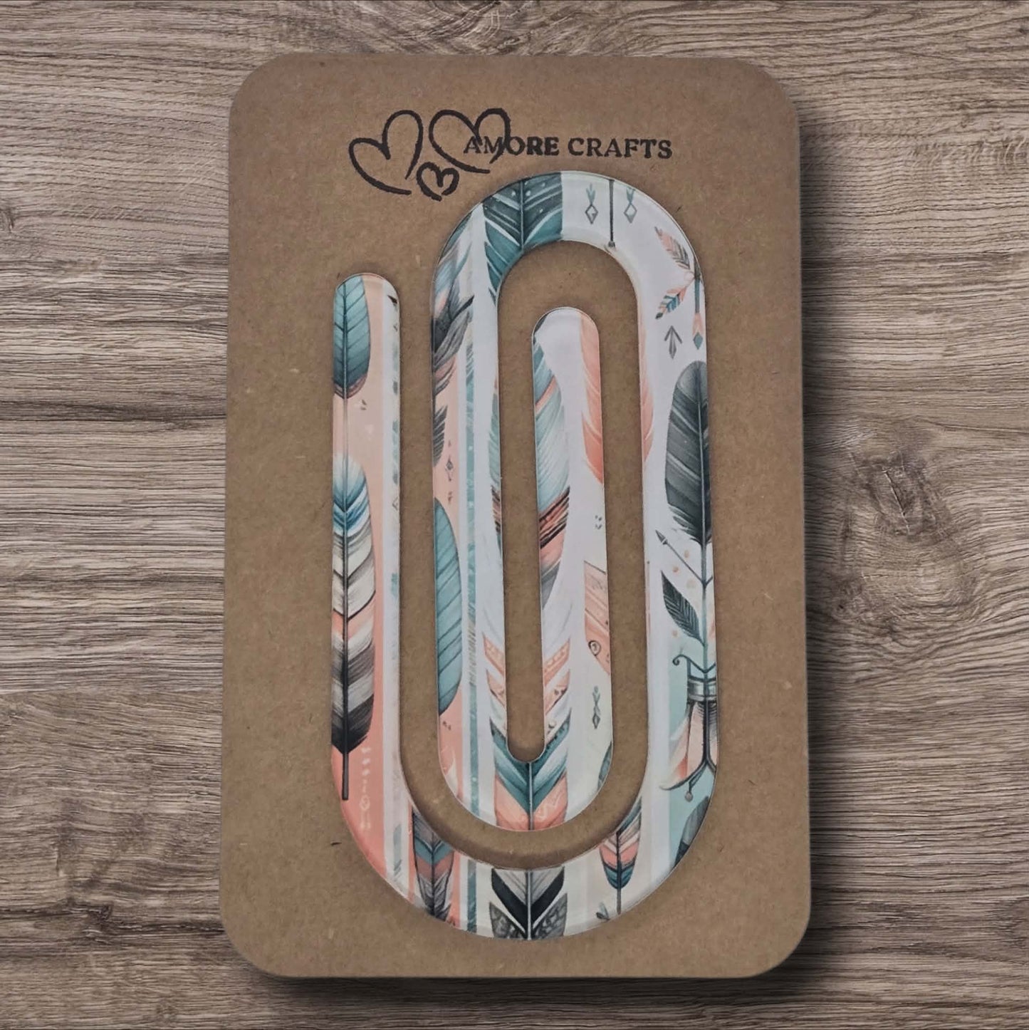 Quirky Paperclip - Boho Feathers