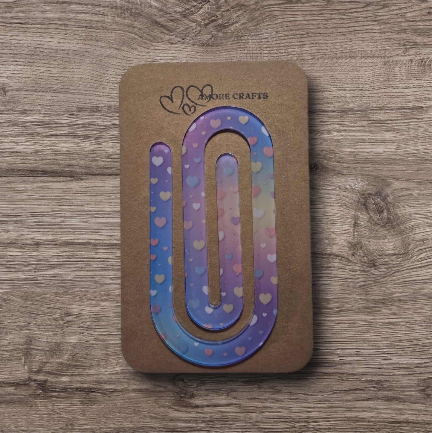 Quirky Paperclip - Dreamy Rainbow Hearts