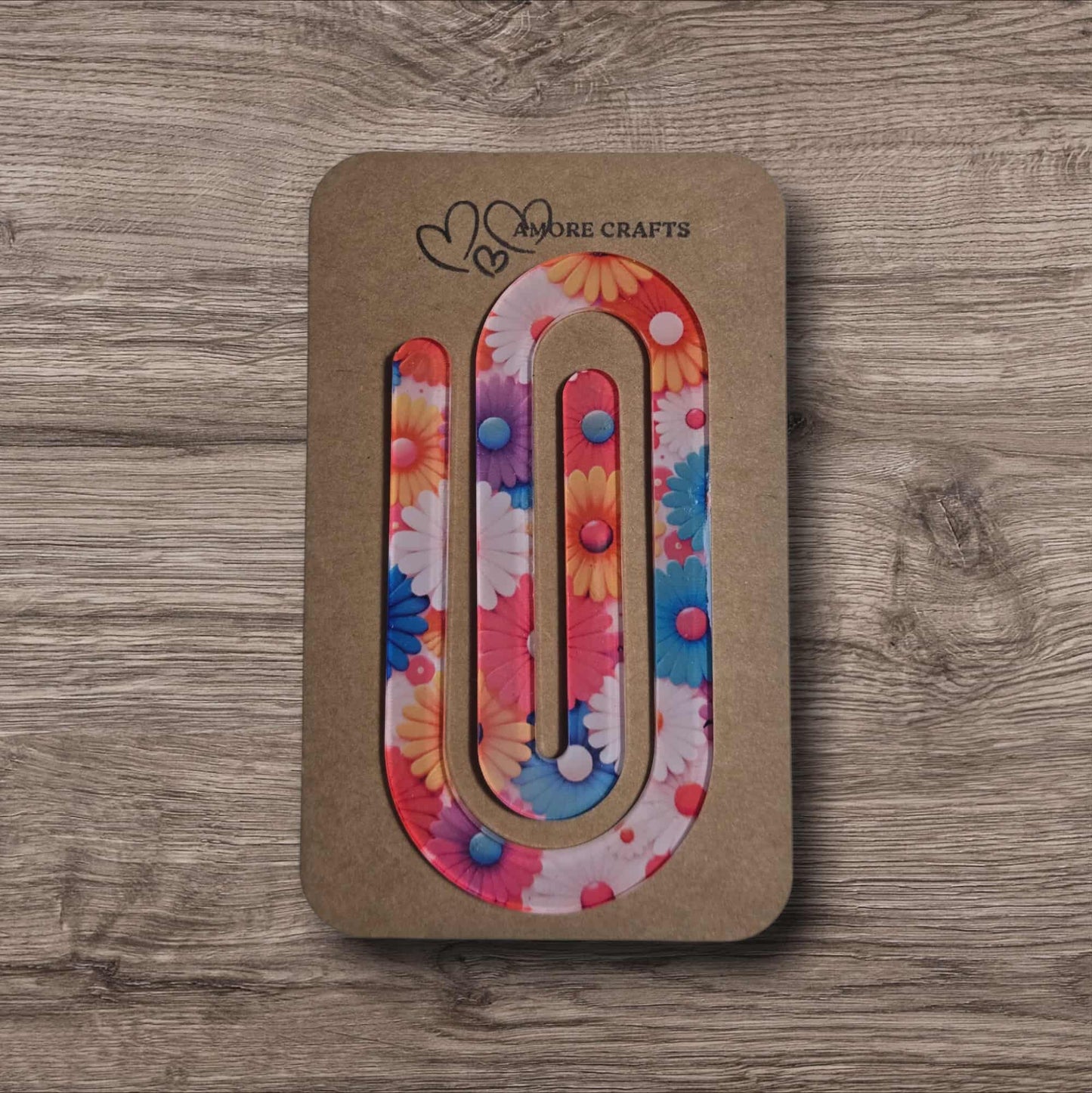 Quirky Paperclip - Colorful Daisy Flowers
