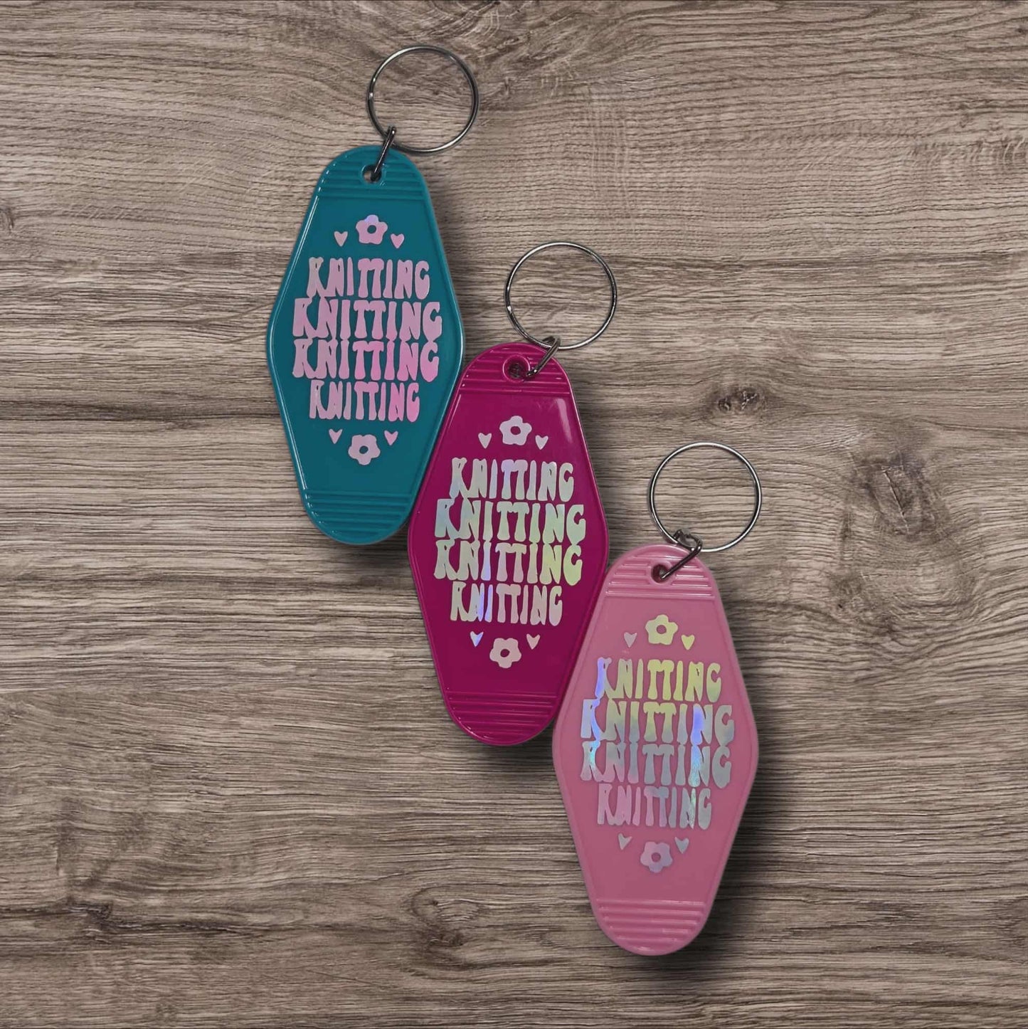 Sassy Motel Keychain - Knitting Knitting Knitting