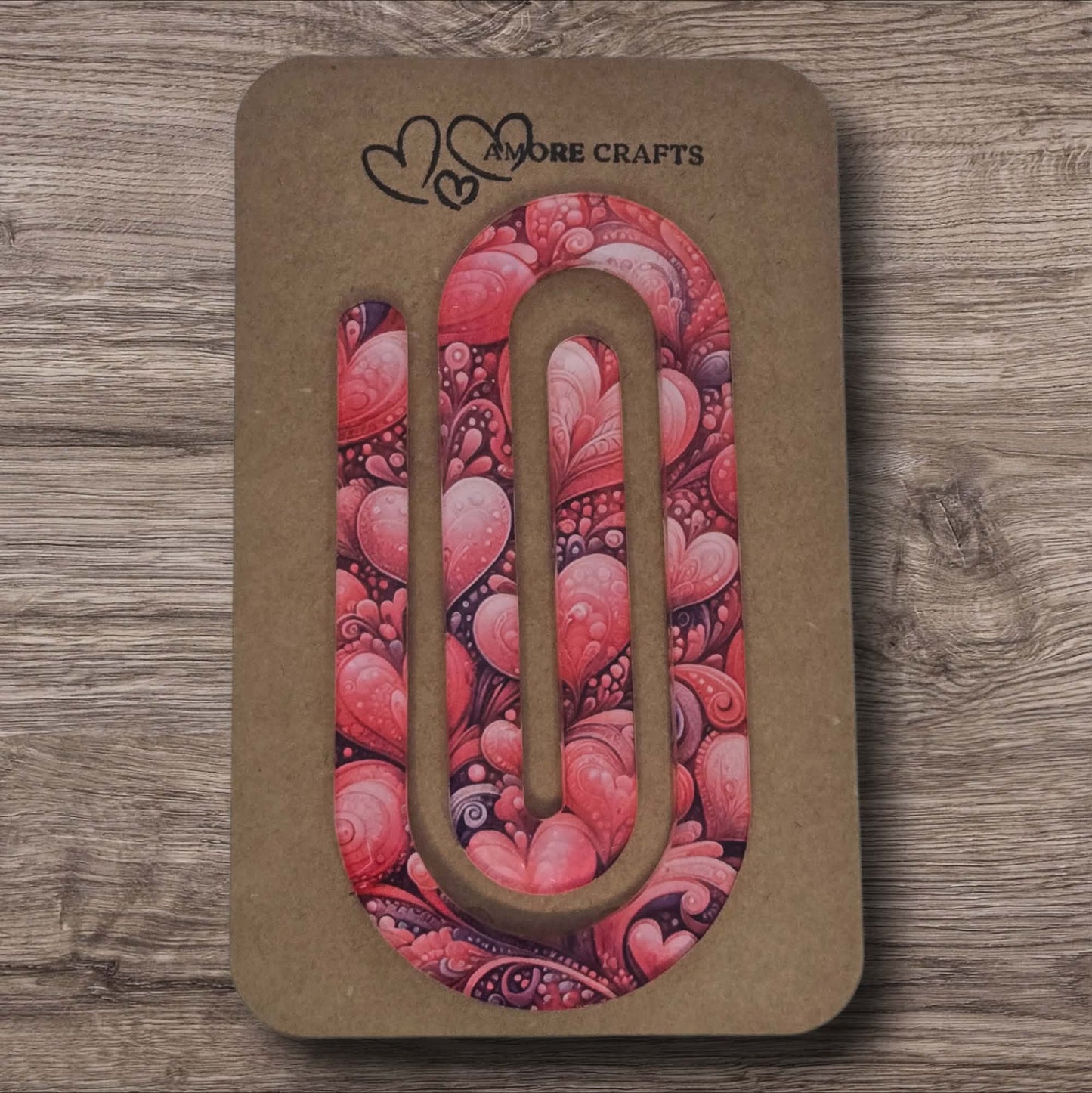 Quirky Paperclip - Sweet Pink Hearts