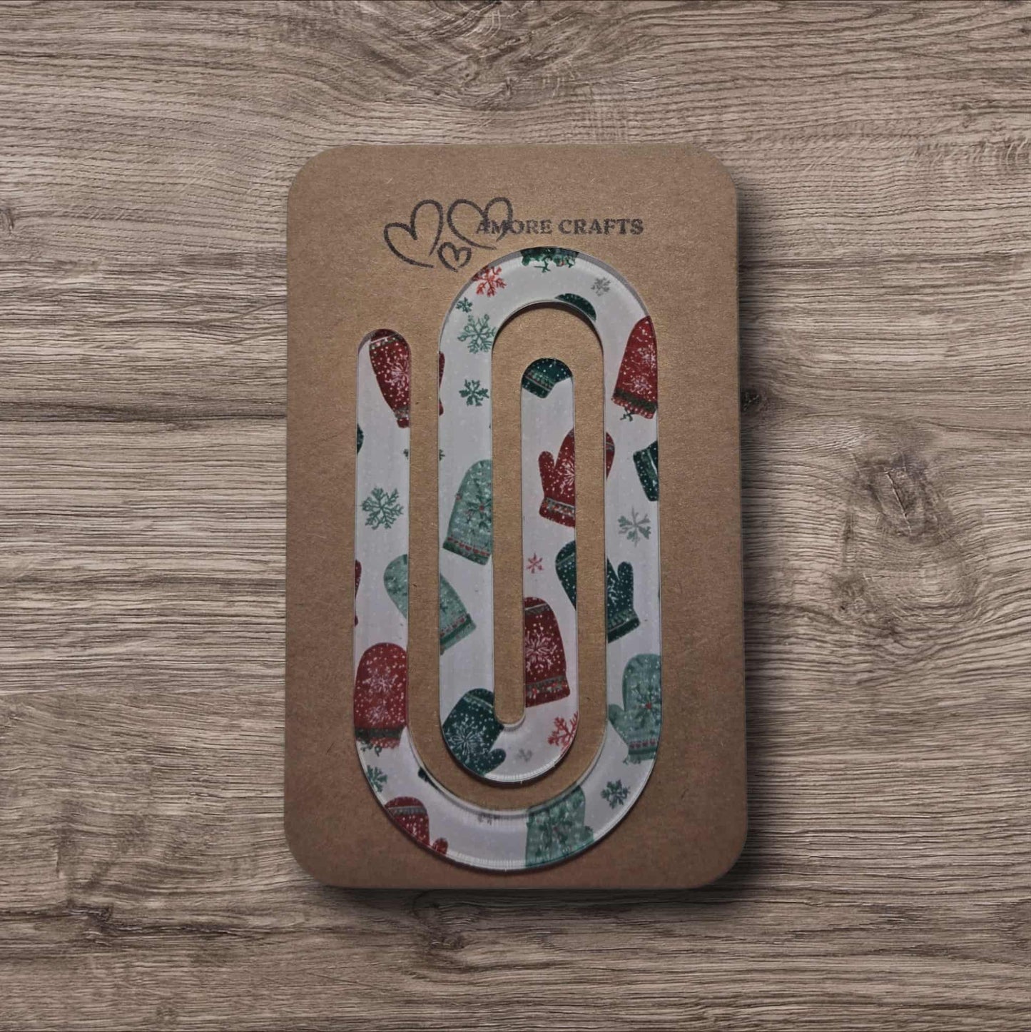 Quirky Paperclip - Christmas Mittens