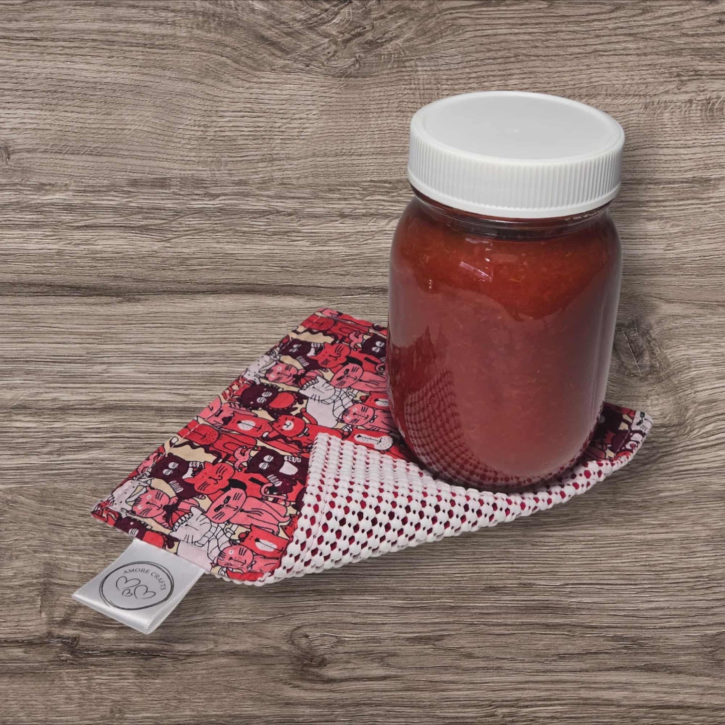 Jar Opener - Cartoon Cats, Coral