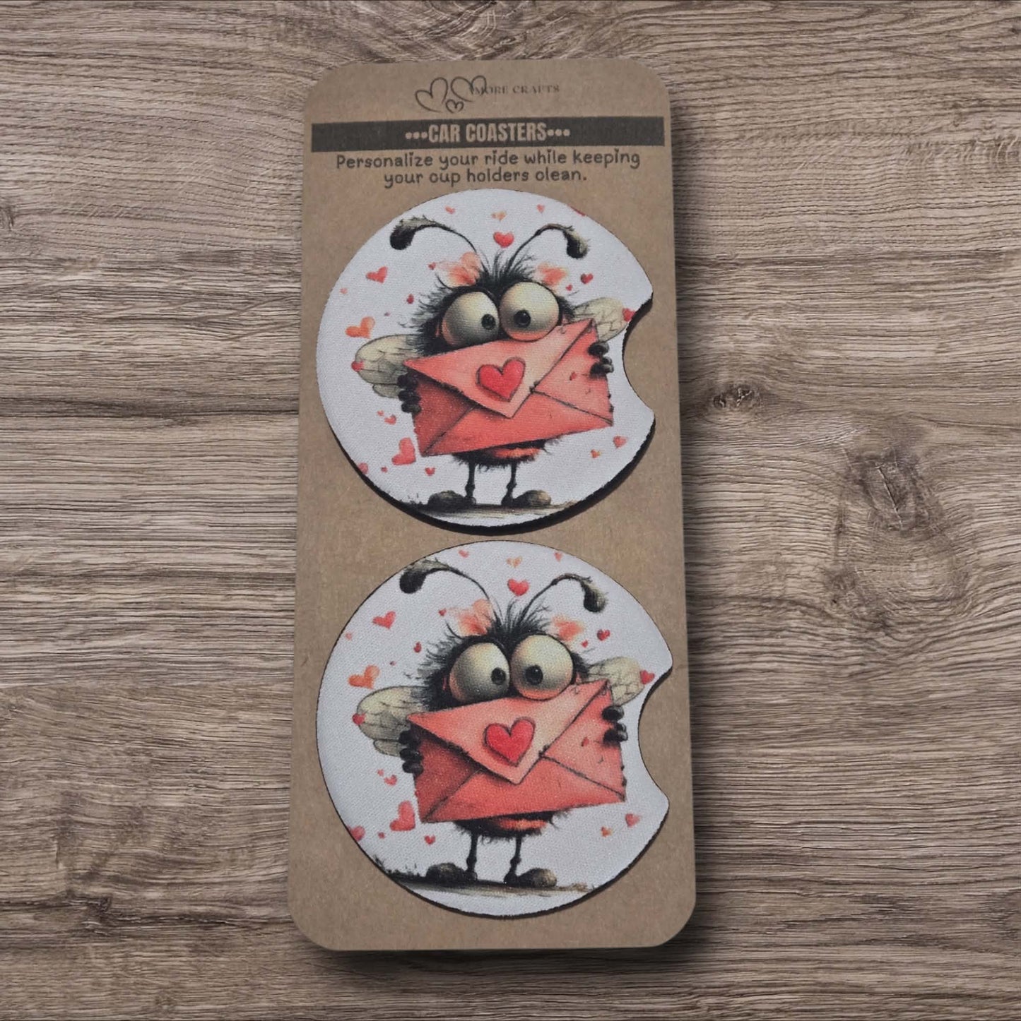 Car Coasters - Love Bug