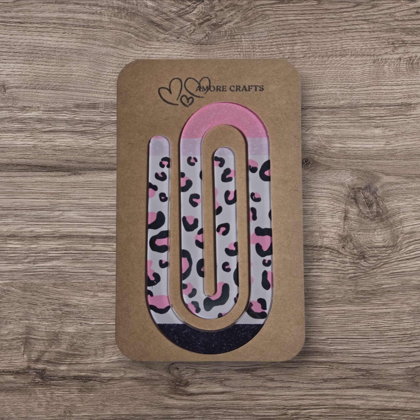 Quirky Paperclip - Pink Leopard