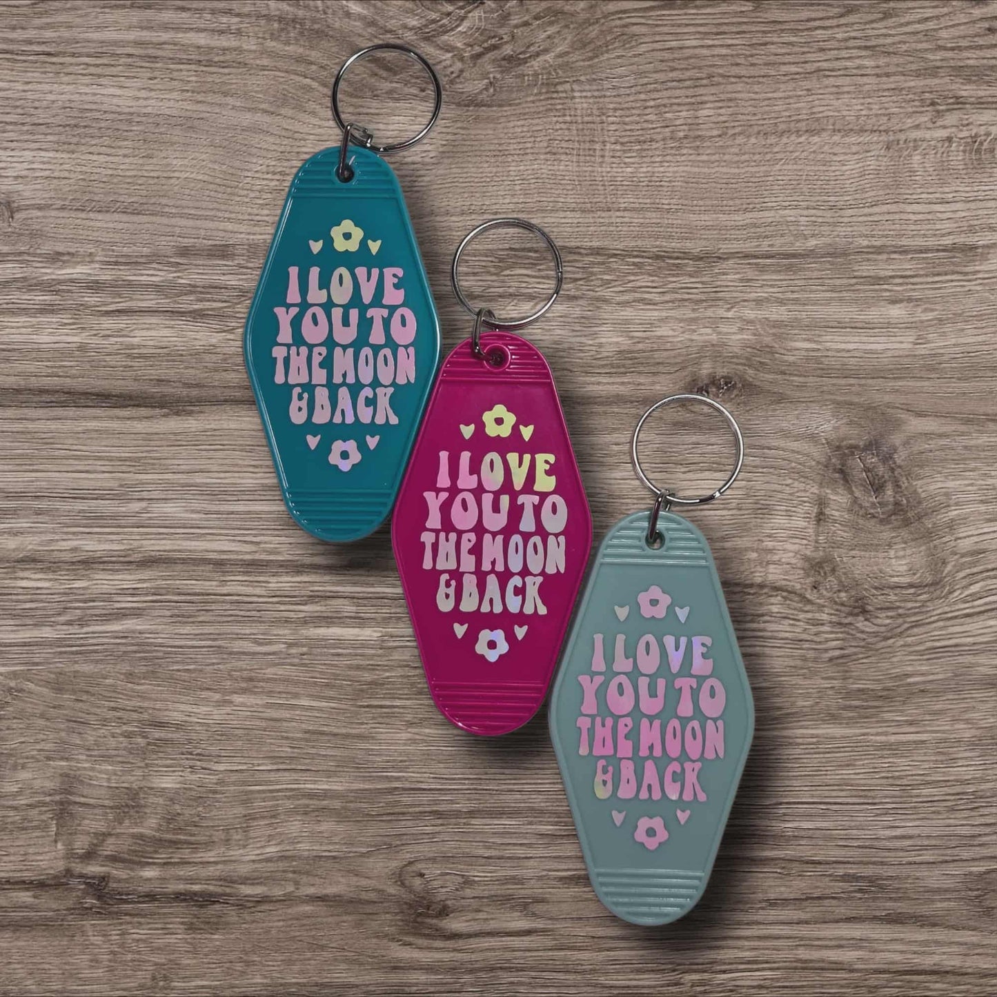 Sassy Motel Keychain - I Love You to the Moon and Back