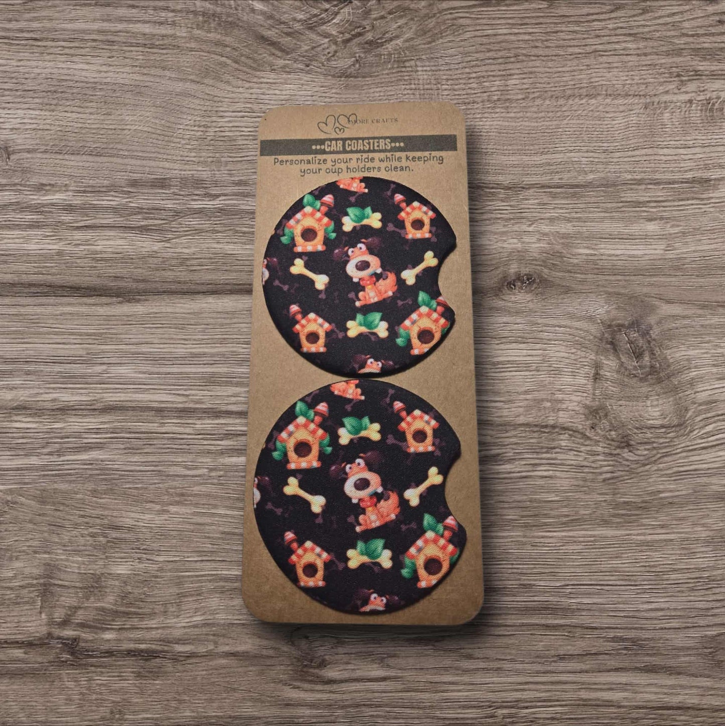 Car Coasters - Puppy Love