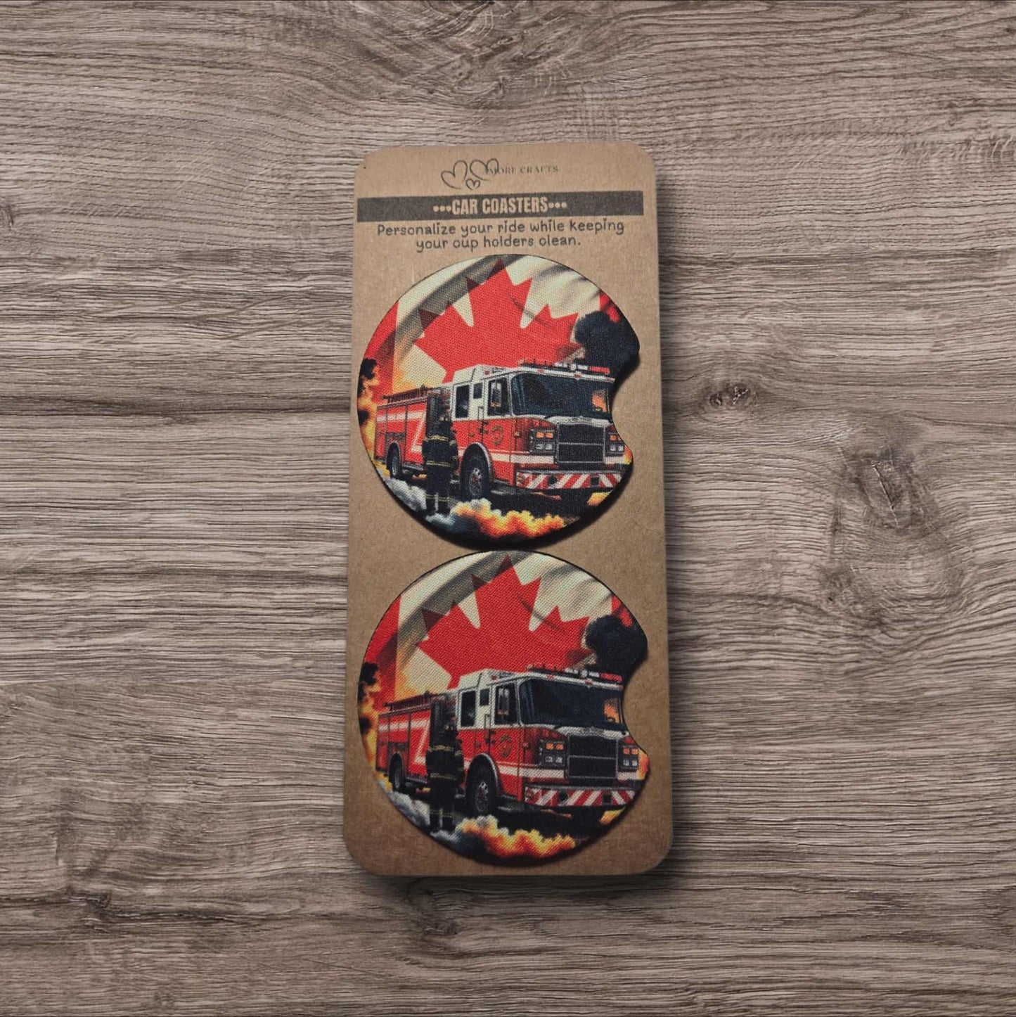 Car Coasters - Fire Heroes