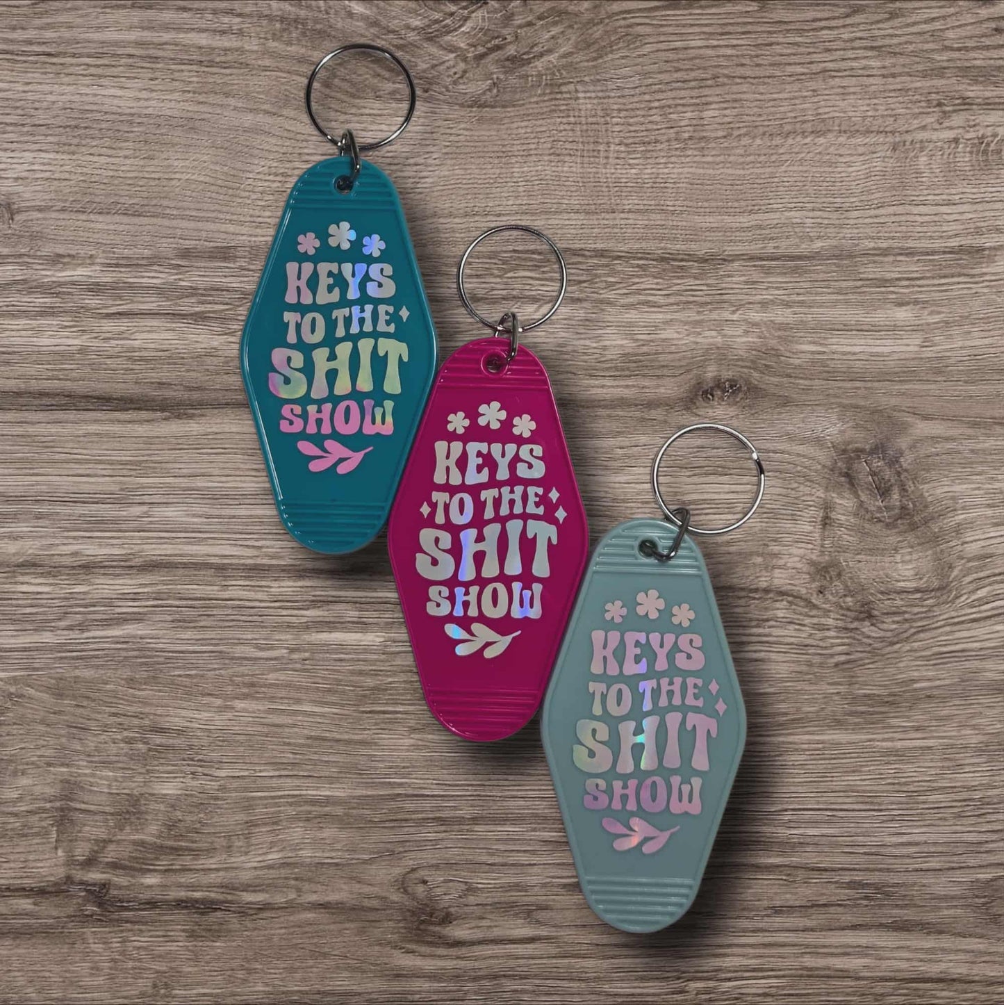 Sassy Motel Keychain - Keys to the Shit Show