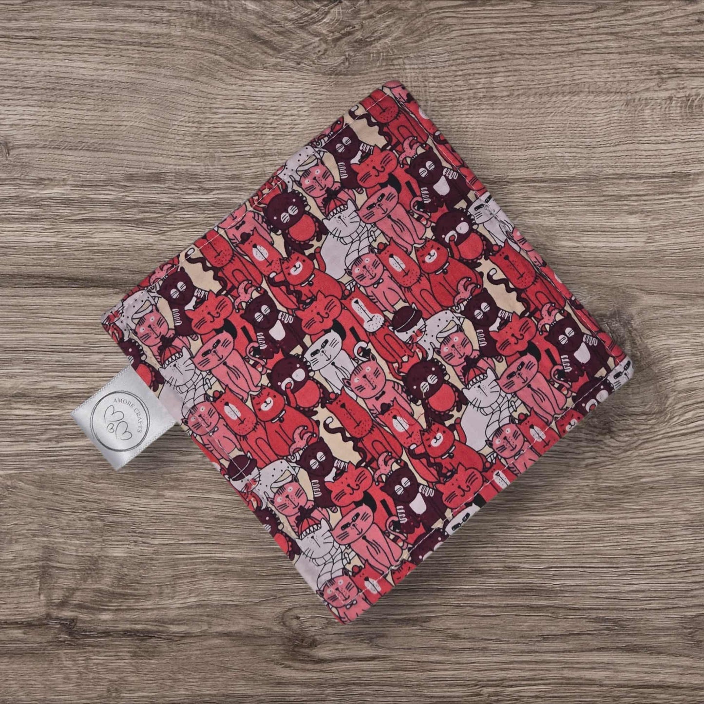 Jar Opener - Cartoon Cats, Coral