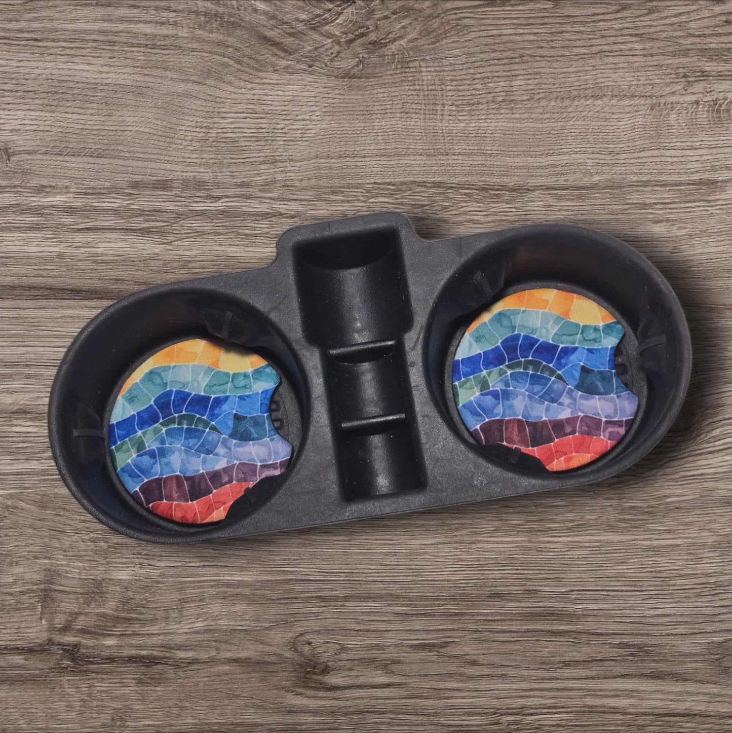 Car Coasters - Rainbow Mosaic