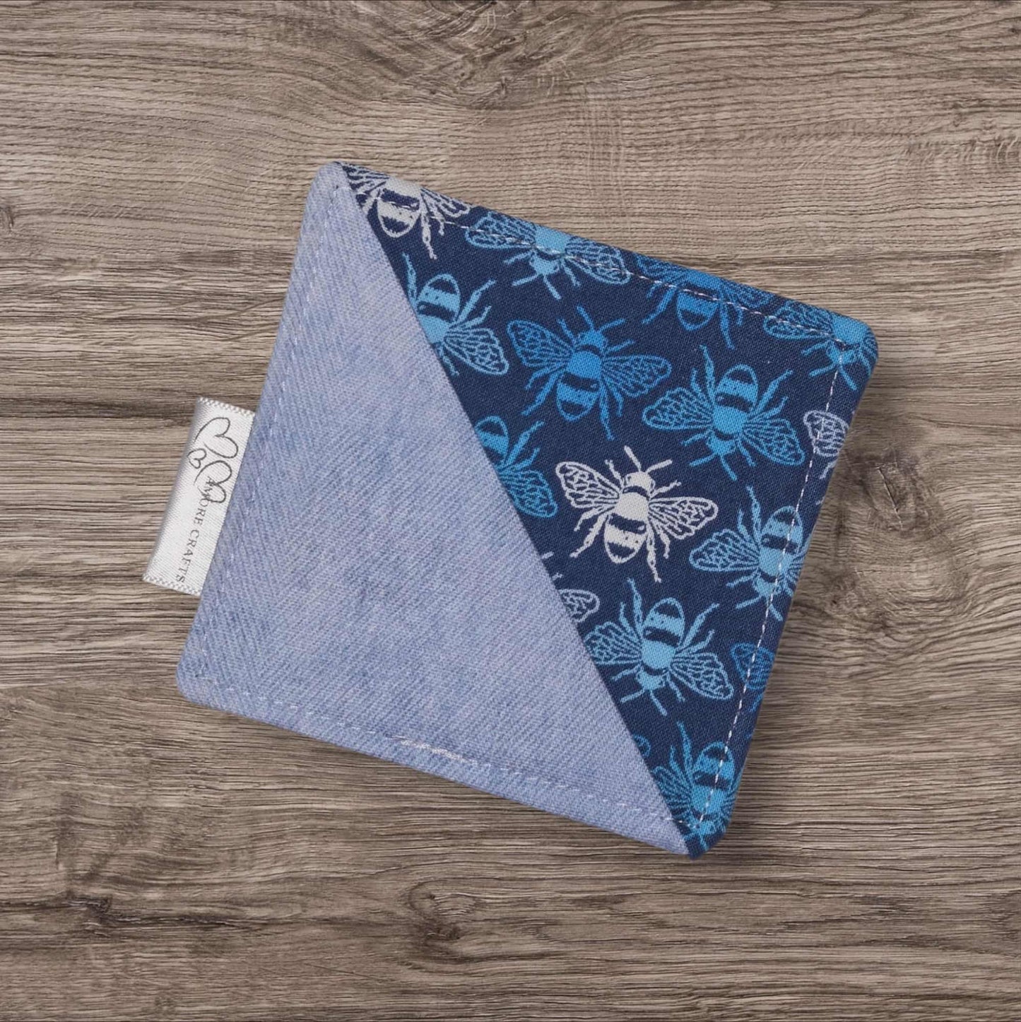 Corner Fabric Bookmark - Bumble Bees