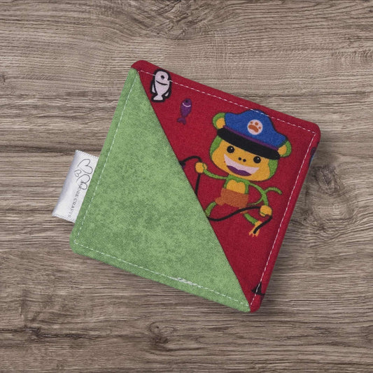 Fabric Corner Bookmark - Teddy