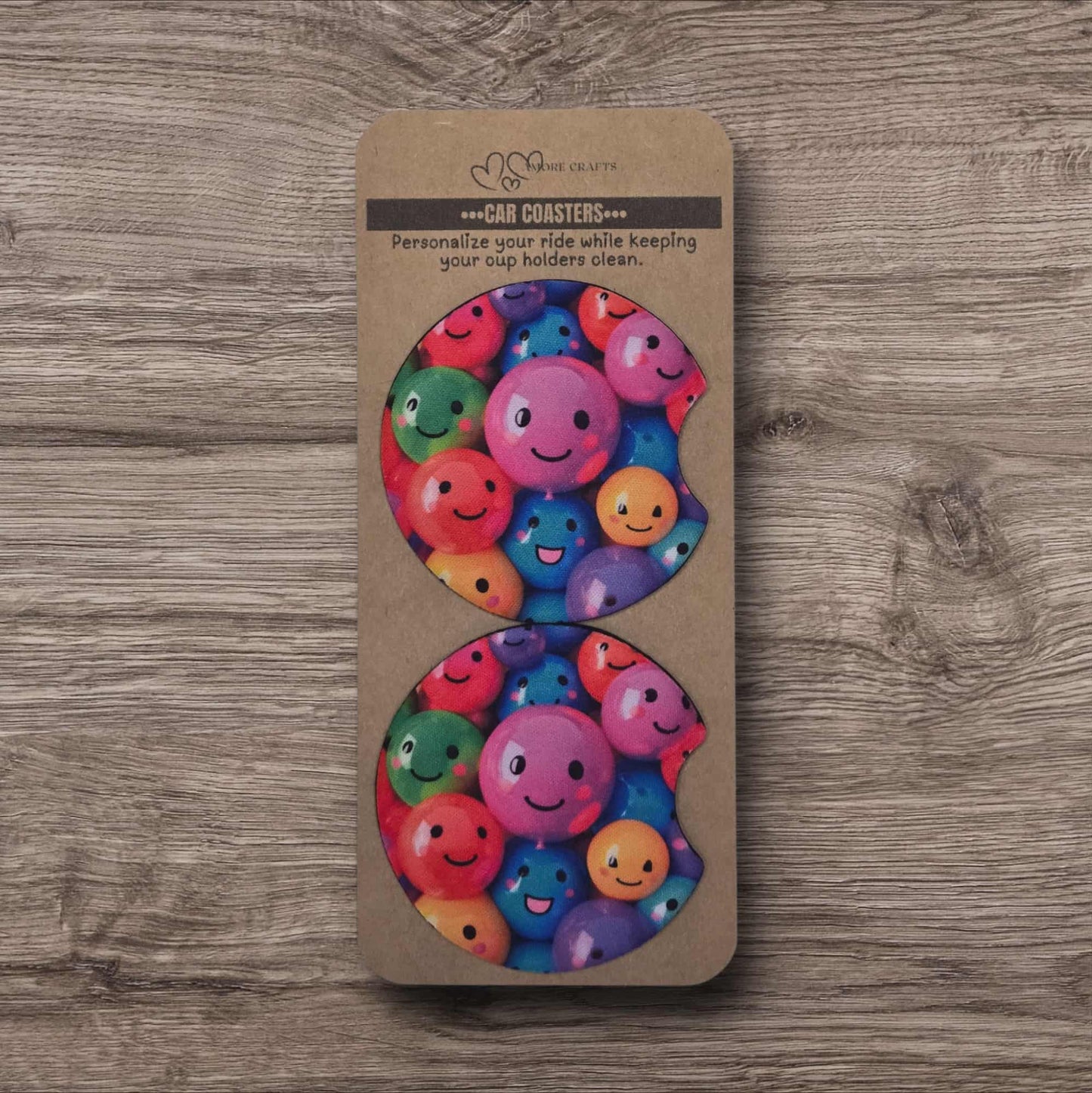 Car Coasters - Bubblegum