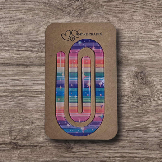 Quirky Paperclip - Rainbow Sparkles