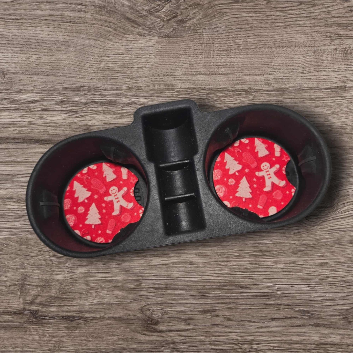 Car Coasters - Christmas Gingerbread & Pine Trees