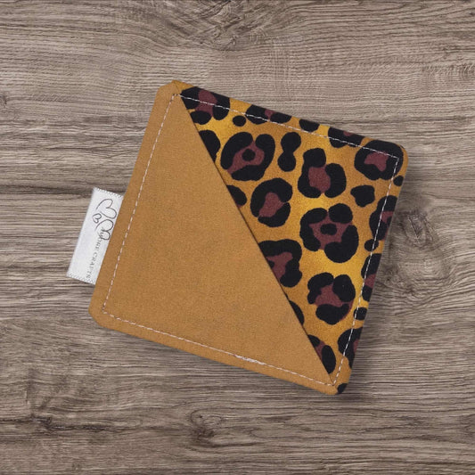 Corner Fabric Bookmark - Leopard