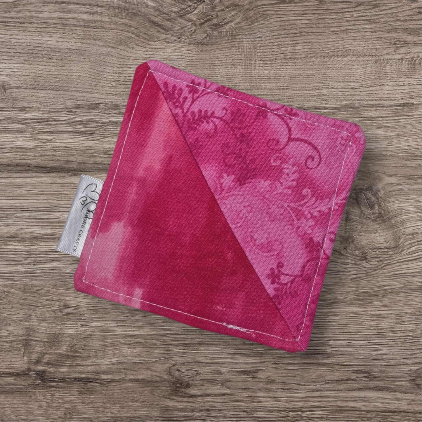 Fabric Corner Bookmark - Floral Motif