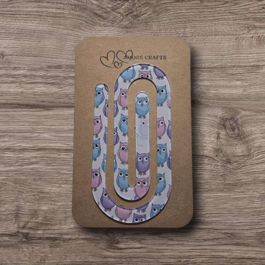 Quirky Paperclip - Whimsical Pastel Owls