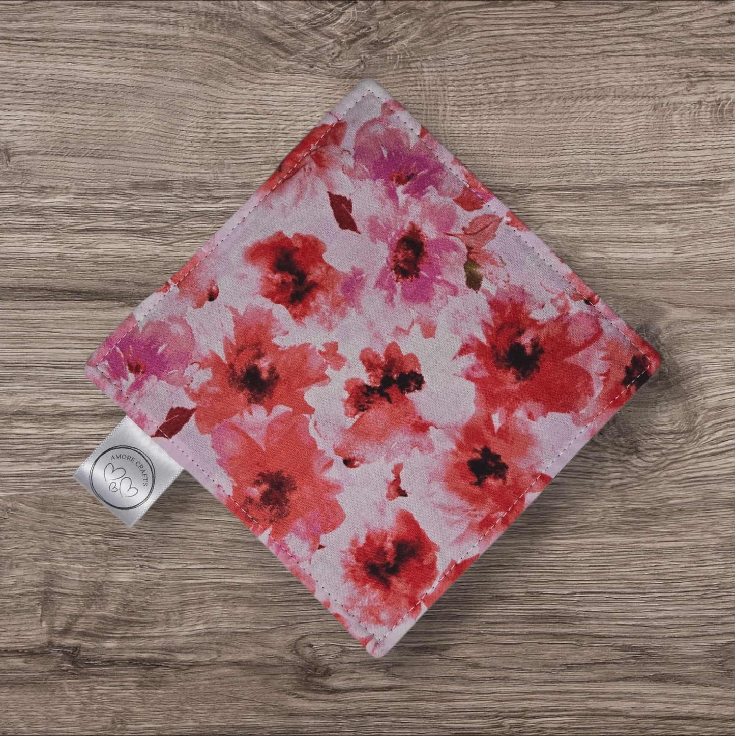 Jar Opener - Red-Pink Floral
