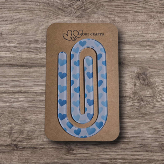 Quirky Paperclip - Blue Dream Hearts