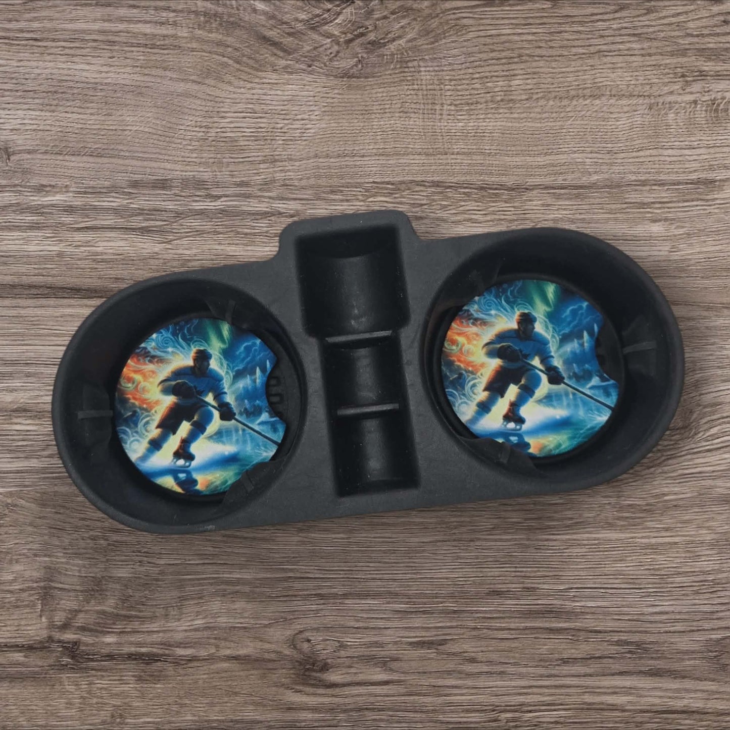 Car Coasters - Puck and Hockey
