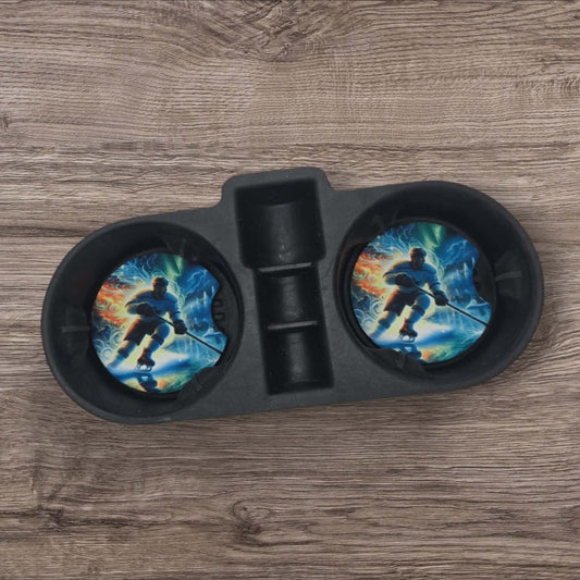 Car Coasters - Puck and Hockey