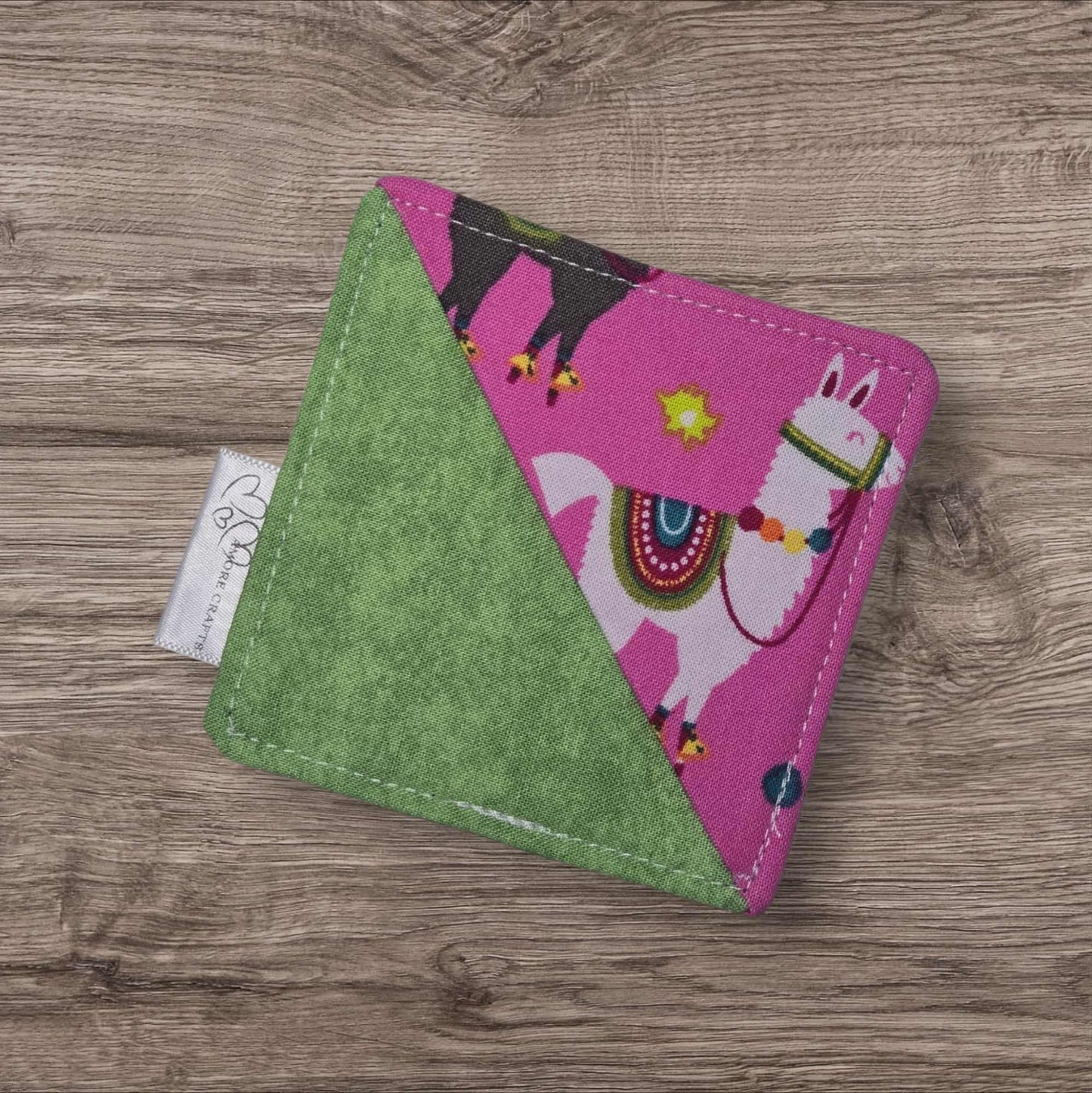 Fabric Corner Bookmark - Lamas