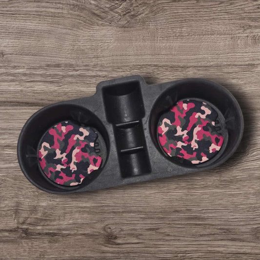 Car Coasters - Pink Camo