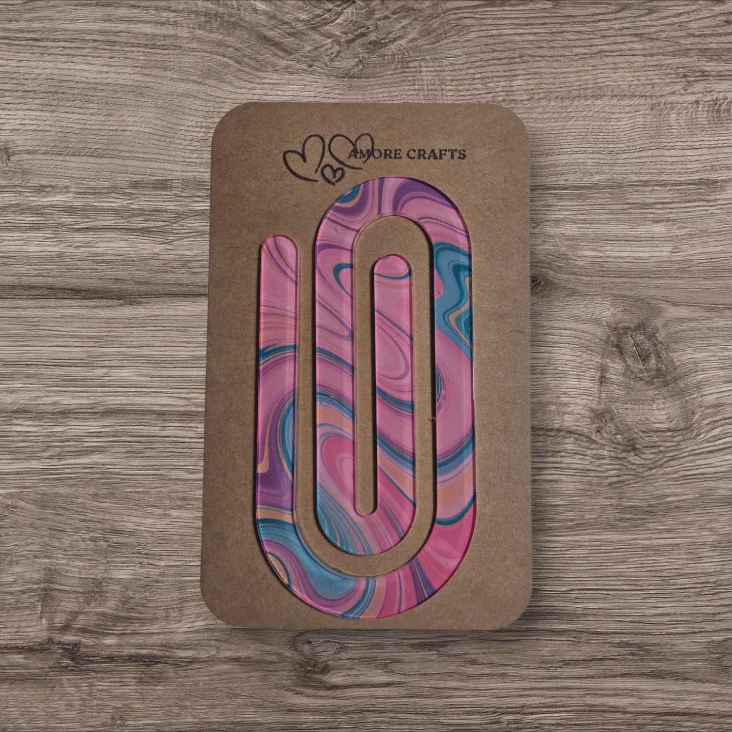 Quirky Paperclip - Boho Pink Rainbow