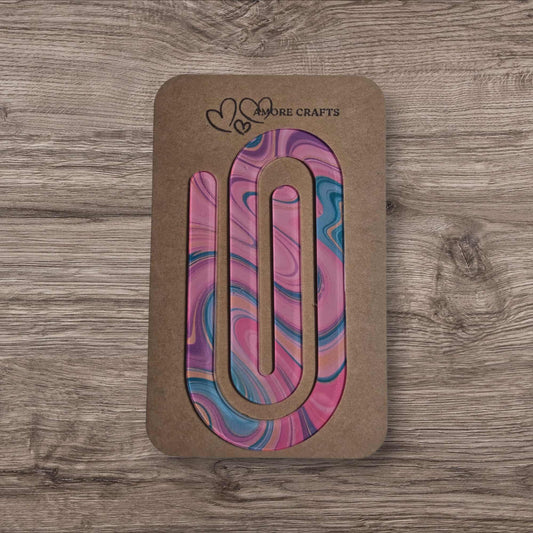 Quirky Paperclip - Boho Pink Rainbow