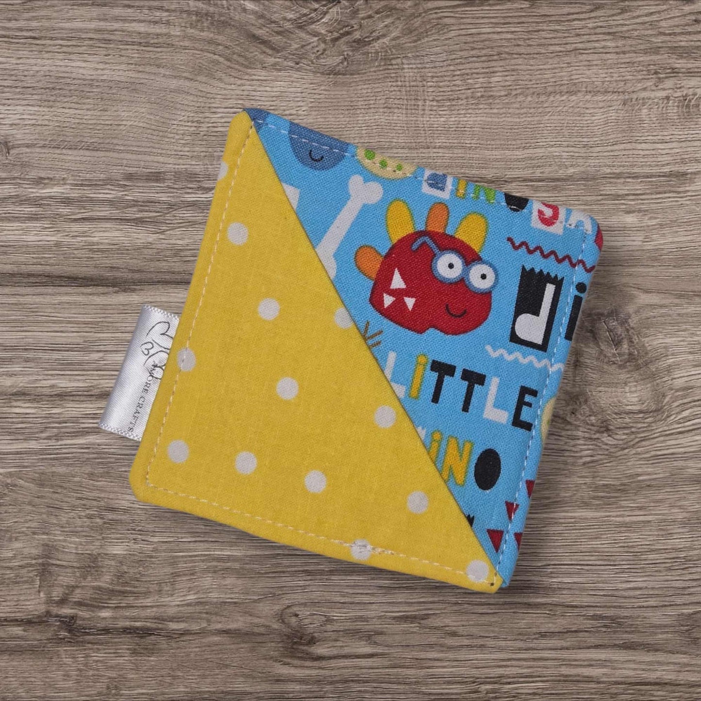 Fabric Corner Bookmark - Little Dino