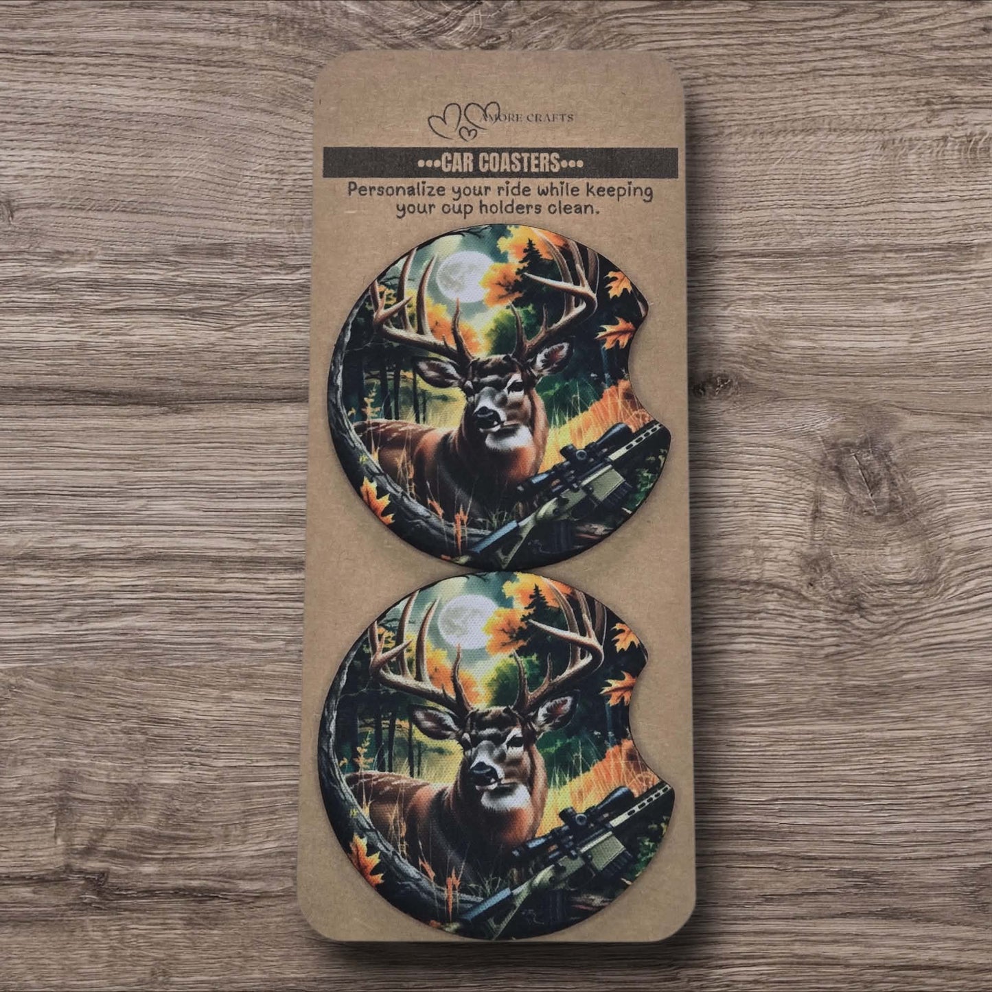 Car Coasters - Woodland Deer