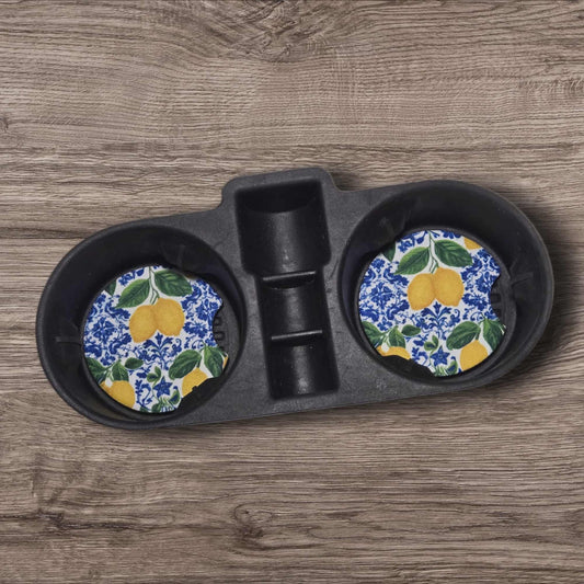 Car Coasters - Tuscan Lemons