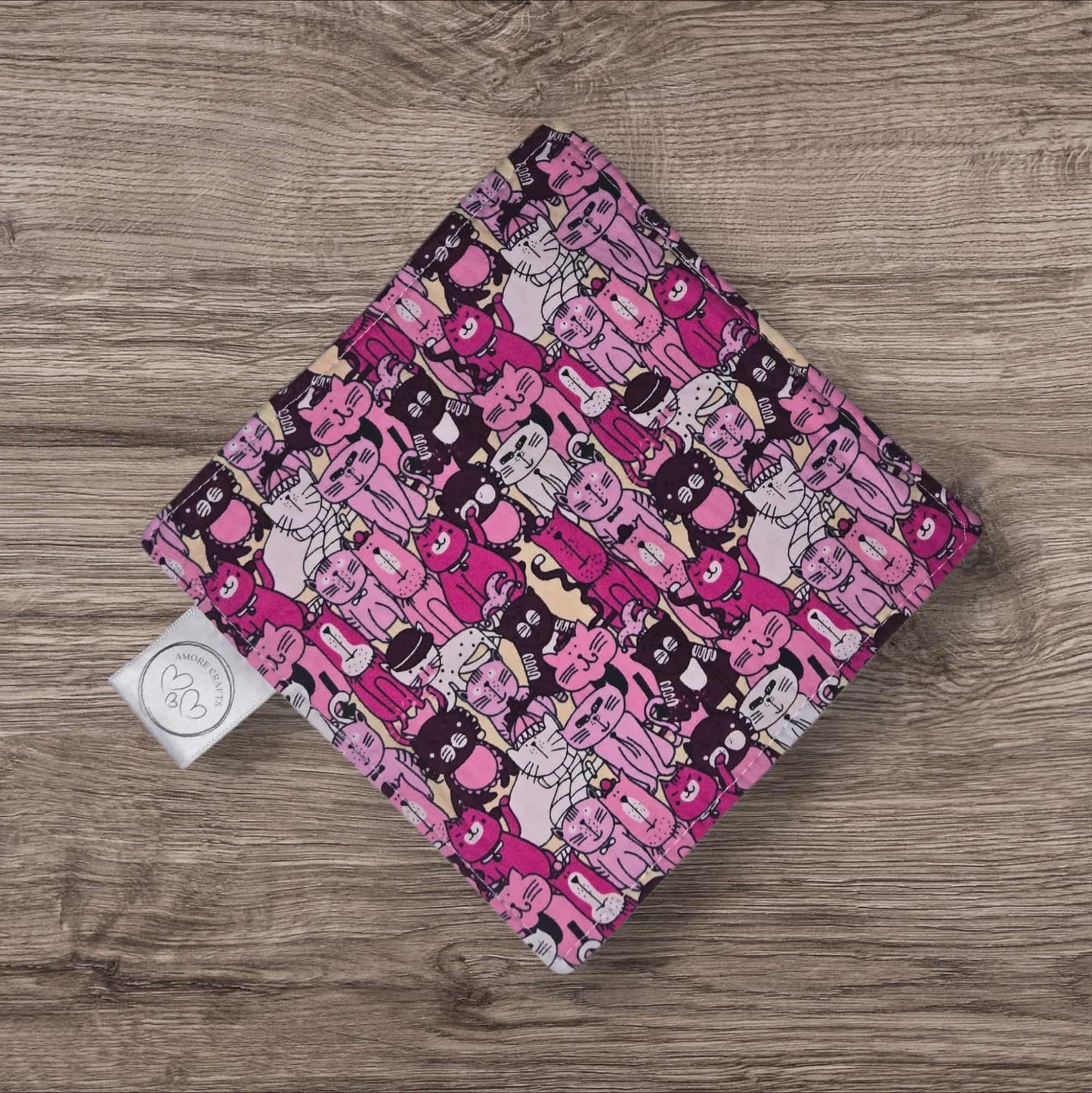 Jar Opener - Cartoon Cats, Pink