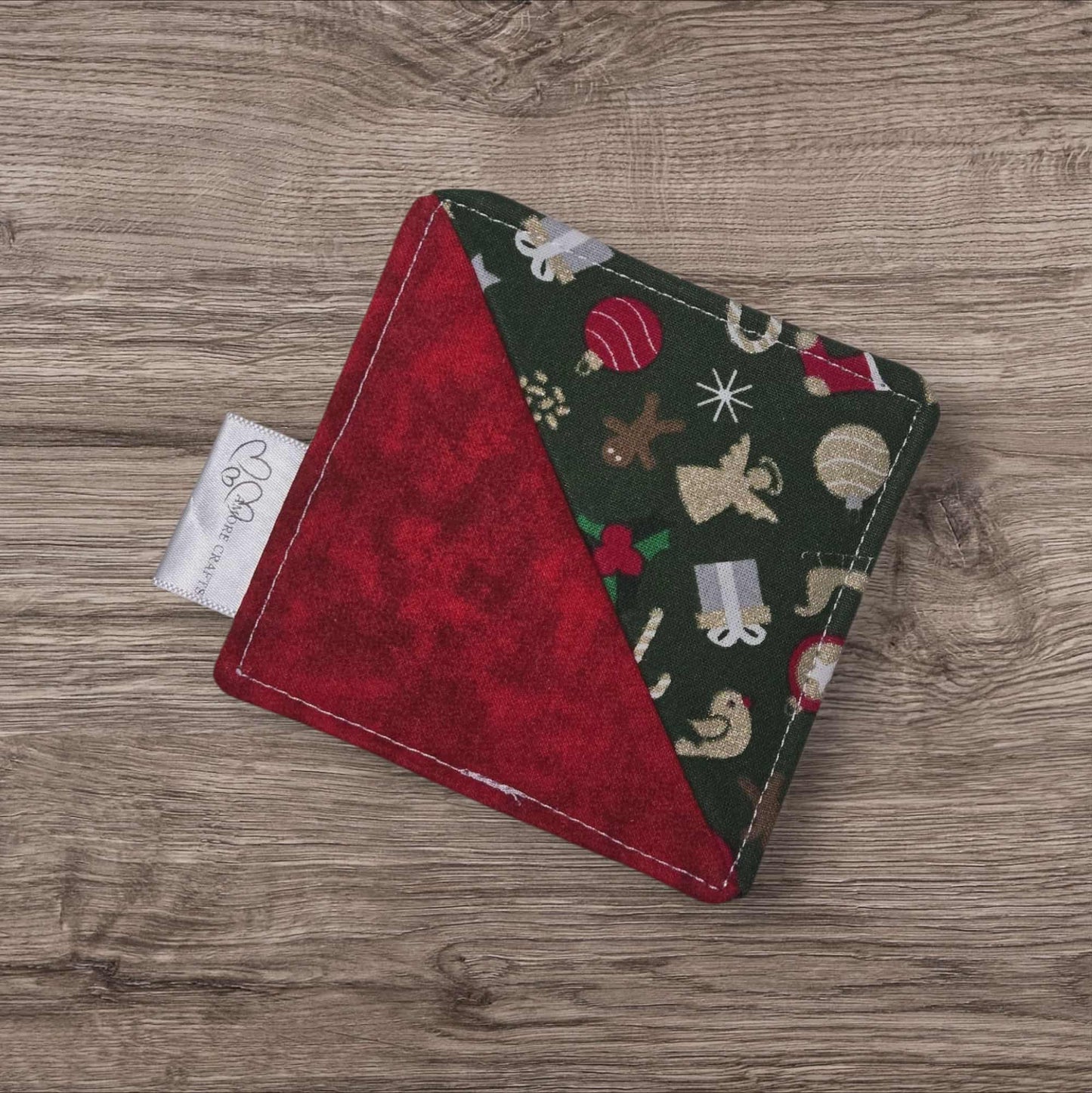 Fabric Corner Bookmark - Christmas Festive Trims