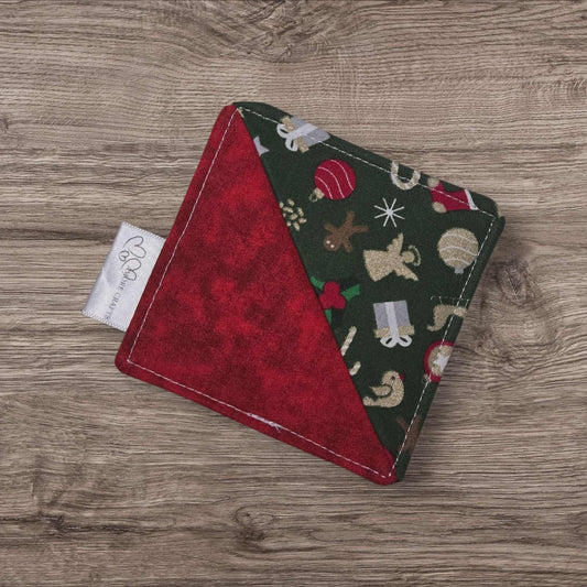 Fabric Corner Bookmark - Christmas Festive Trims