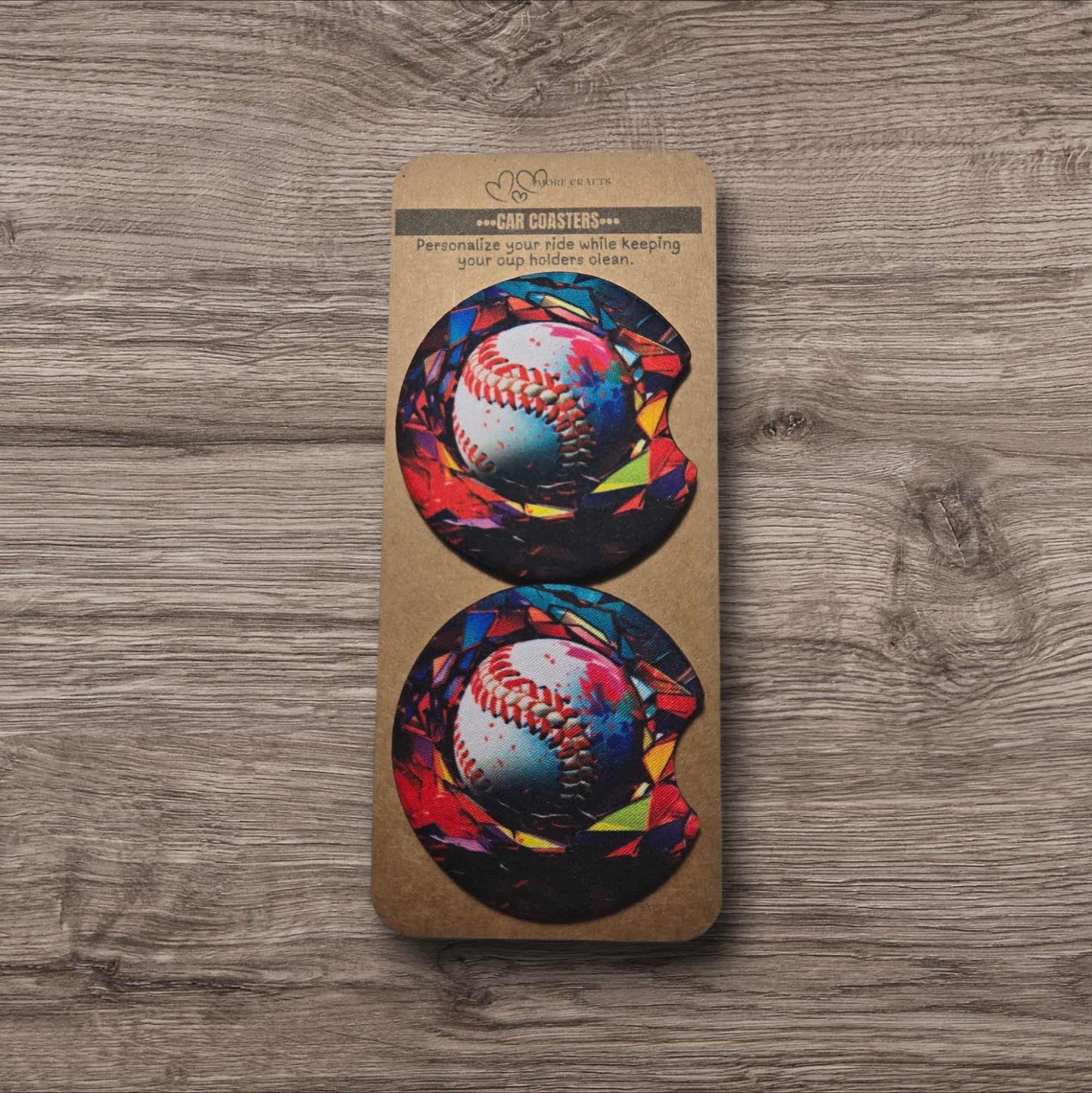 Car Coasters - Batter Up!