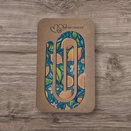 Quirky Paperclip - Oranges & Bloom
