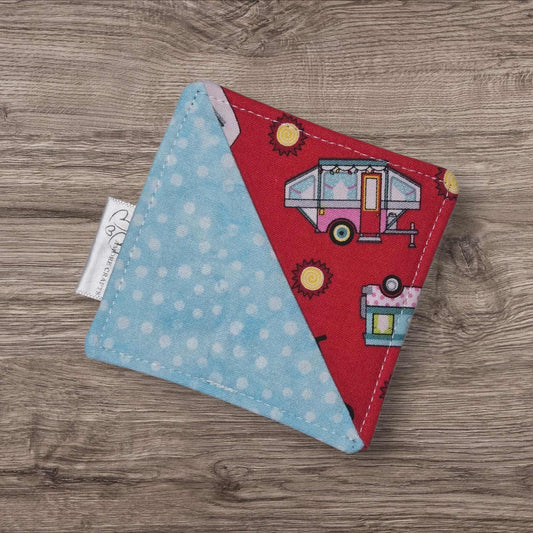 Corner Fabric Bookmark - Happy Campers