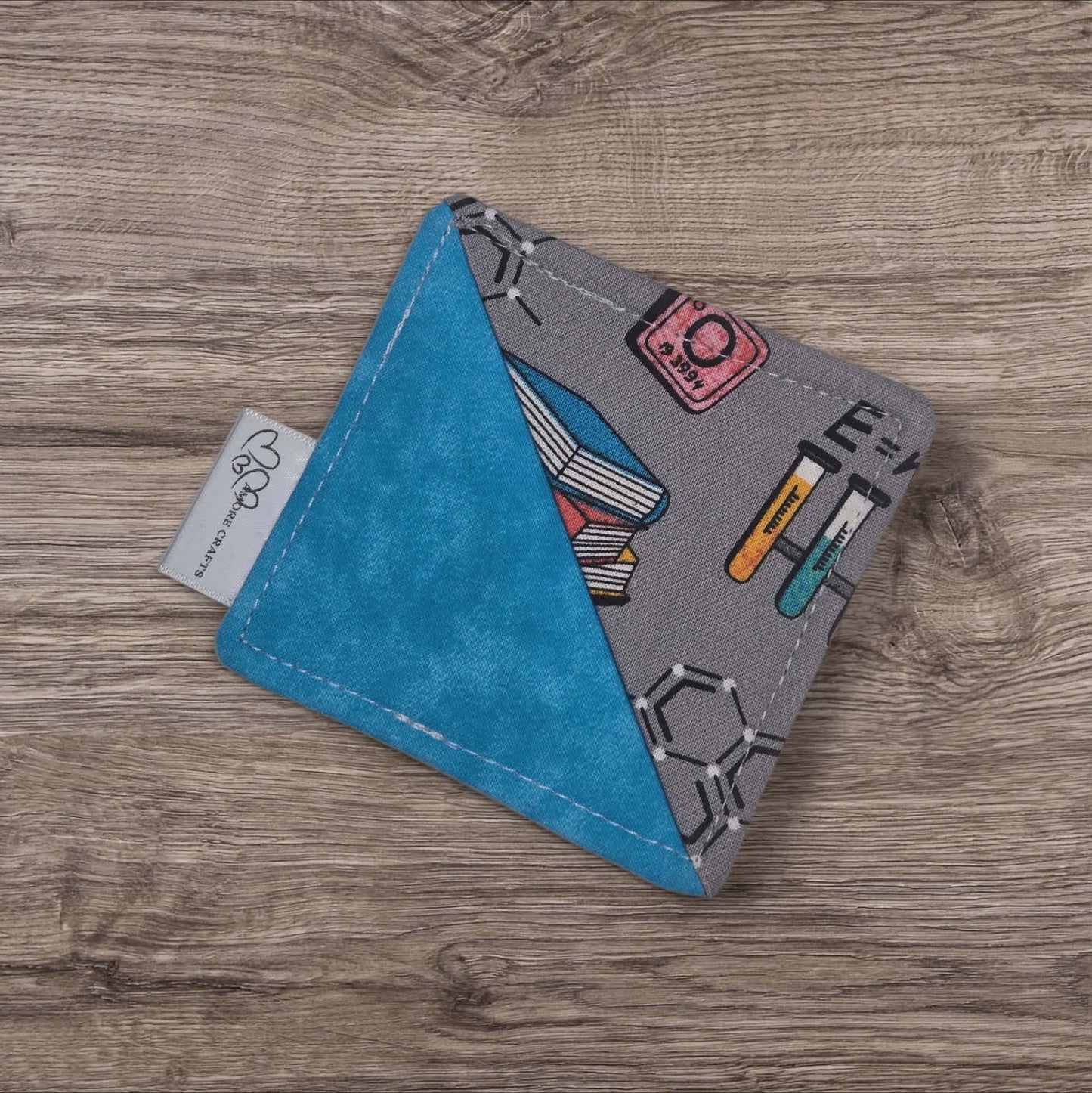 Fabric Corner Bookmark - Science Squad