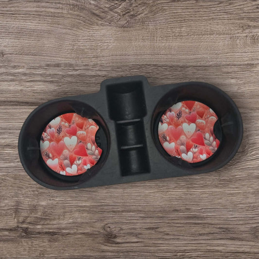 Car Coasters - Loveburst Hearts