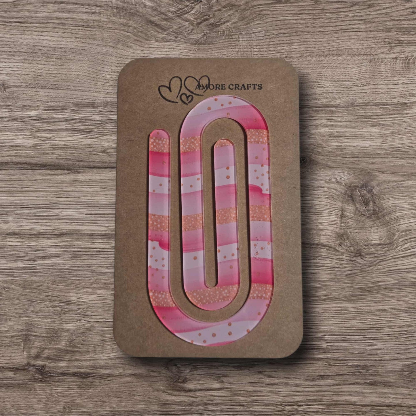 Quirky Paperclip - Pink Waves