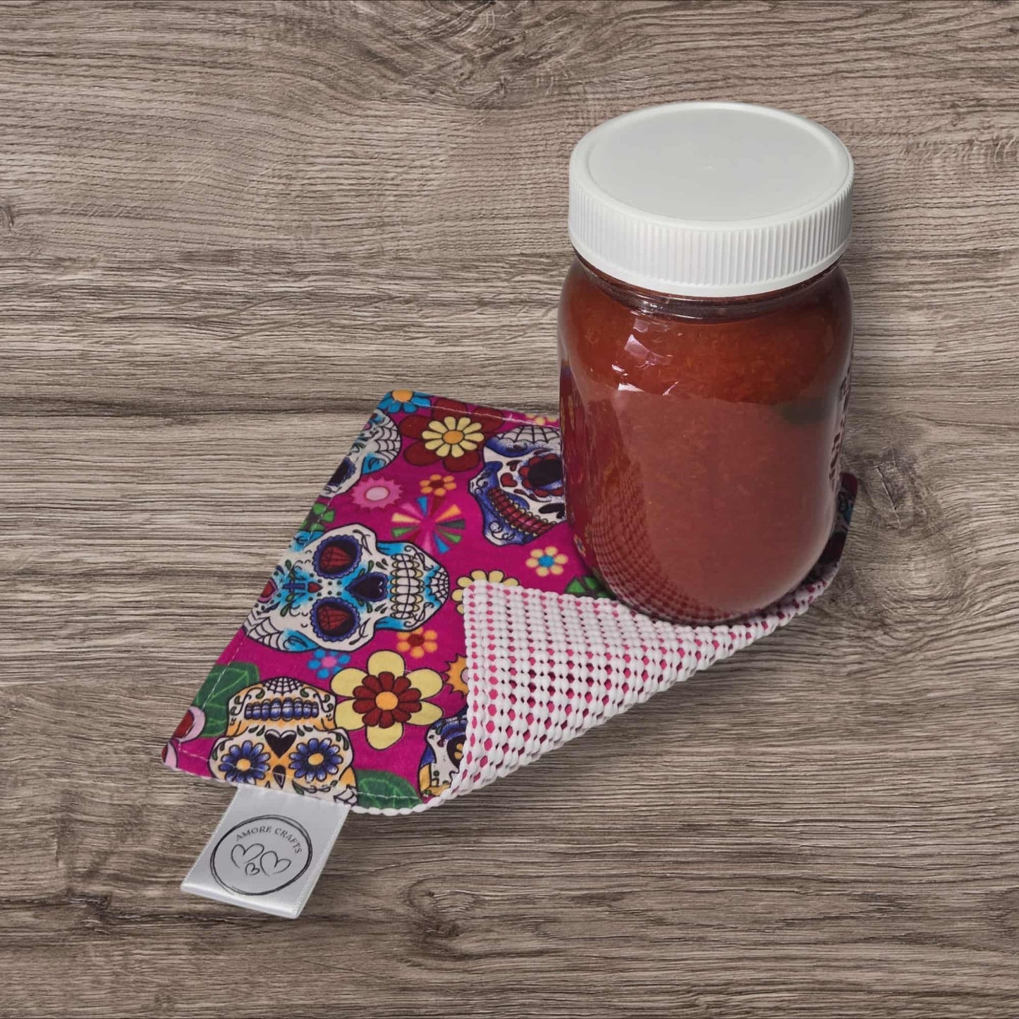 Jar Opener - Skulls on Pink