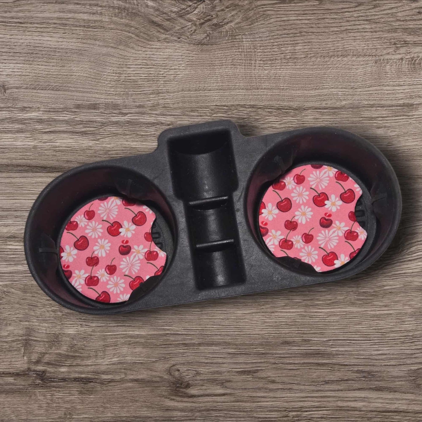 Car Coasters - Cherries & Daisies