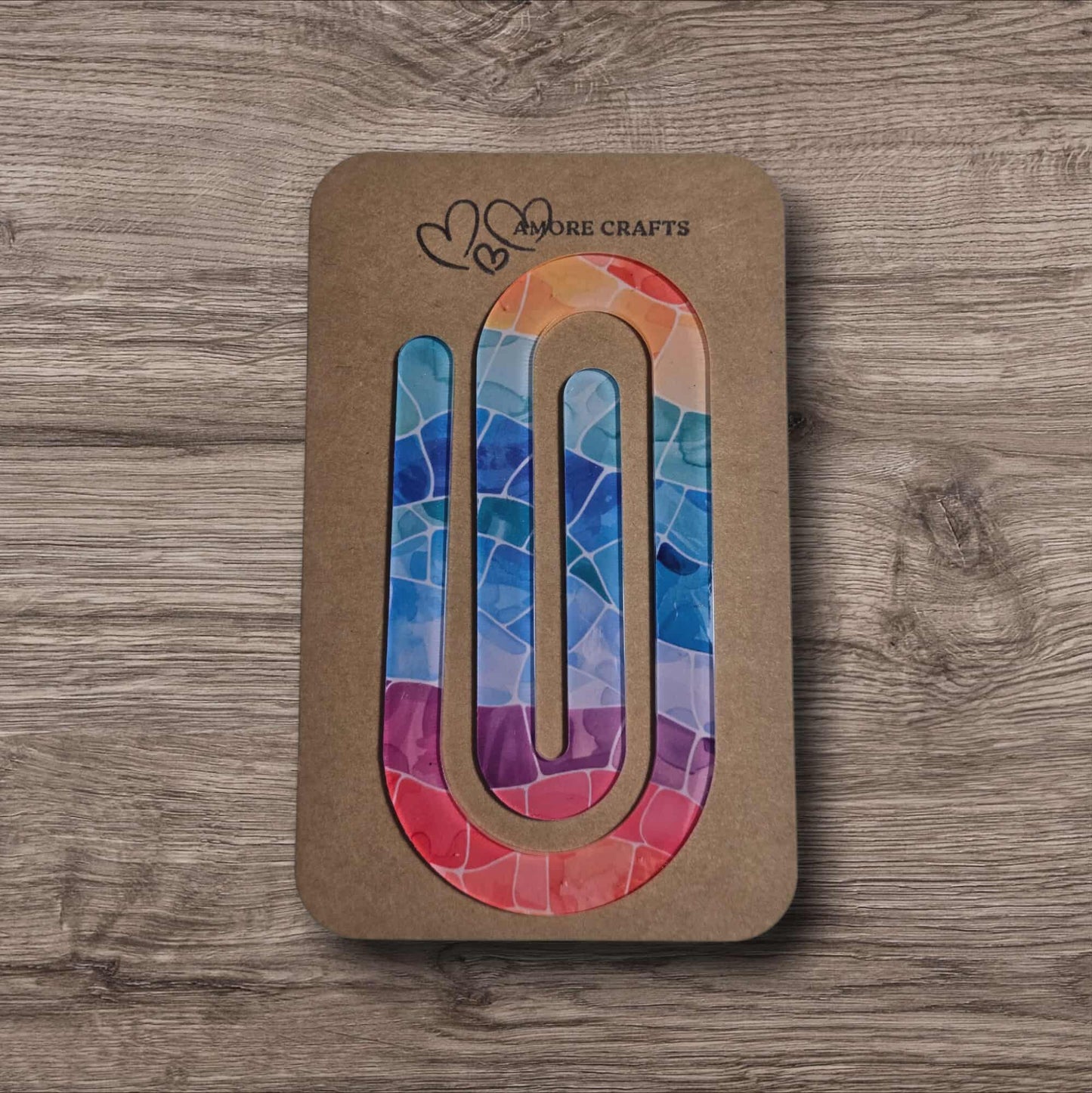 Quirky Paperclip - Rainbow Mosaic