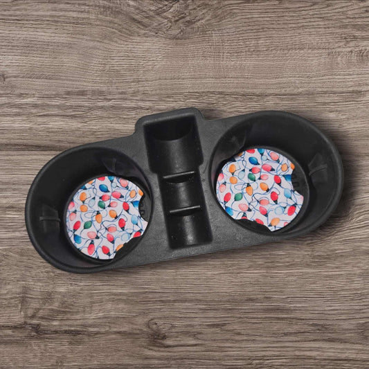 Car Coasters - Christmas Lights