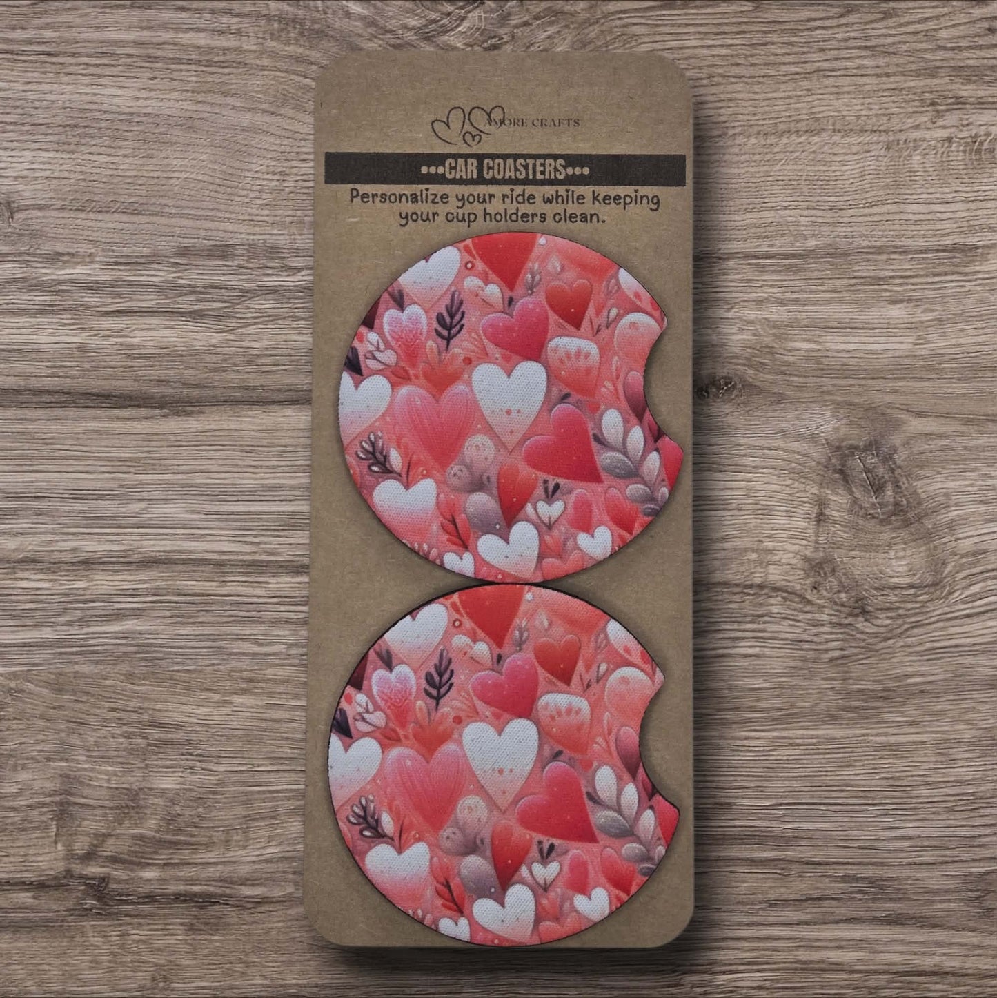 Car Coasters - Loveburst Hearts